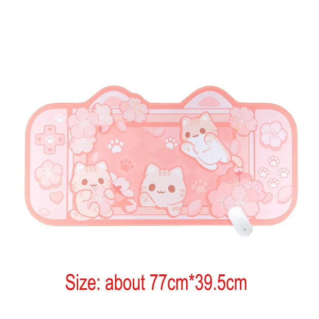 Kawaii Gaming Mauspad – Niedliche Schreibtischunterlage Gamer Girl