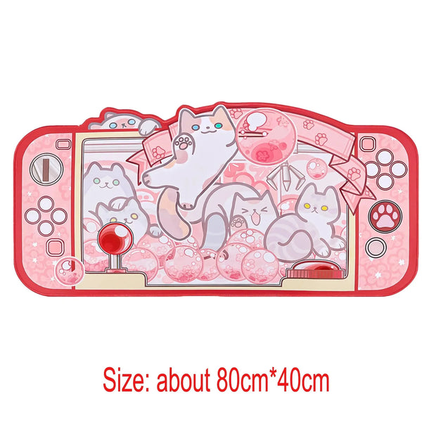 Kawaii Gaming Mauspad – Niedliche Schreibtischunterlage Gamer Girl