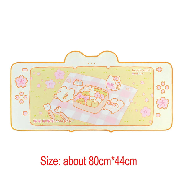 Kawaii Gaming Mauspad – Niedliche Schreibtischunterlage Gamer Girl