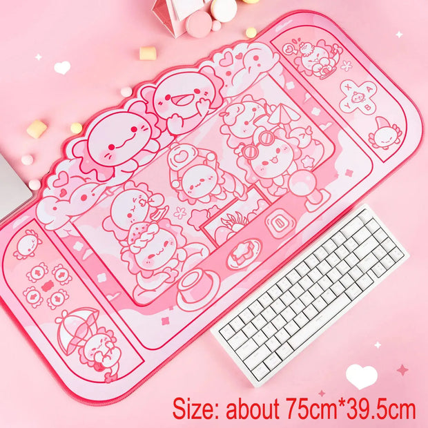 Kawaii Gaming Mauspad – Niedliche Schreibtischunterlage Gamer Girl