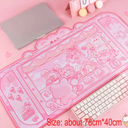 Kawaii Gaming Mauspad – Niedliche Schreibtischunterlage Gamer Girl