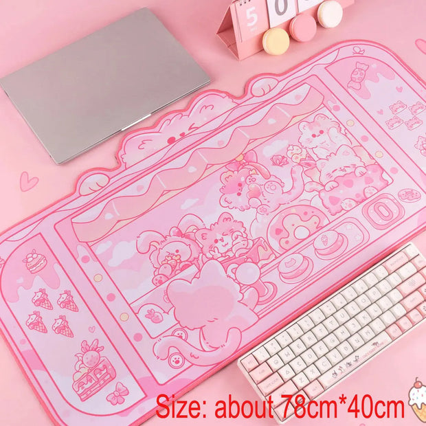 Kawaii Gaming Mauspad – Niedliche Schreibtischunterlage Gamer Girl