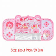 Kawaii Gaming Mauspad – Niedliche Schreibtischunterlage Gamer Girl