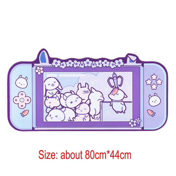 Kawaii Gaming Mauspad – Niedliche Schreibtischunterlage Gamer Girl