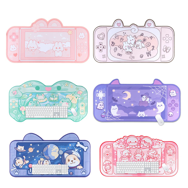 Kawaii Gaming Mauspad – Niedliche Schreibtischunterlage Gamer Girl