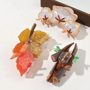 Herbstblatt Haarklammer – 1 Stück