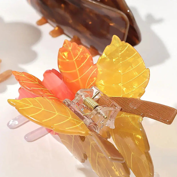 Herbstblatt Haarklammer – 1 Stück