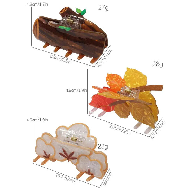 Herbstblatt Haarklammer – 1 Stück