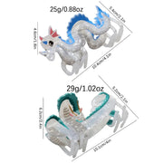 Drachen Haarspange Acryl – Chinesisches Design 1 Stück