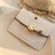 Maneki Neko Armband Rot – Glückskatze Charm Schmuck