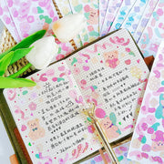 Kawaii Laserband Aufkleber 12 Bögen – Süße Deko Sticker