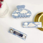 Wolken Haarspange Blau – 1 Stück Kawaii Accessoire