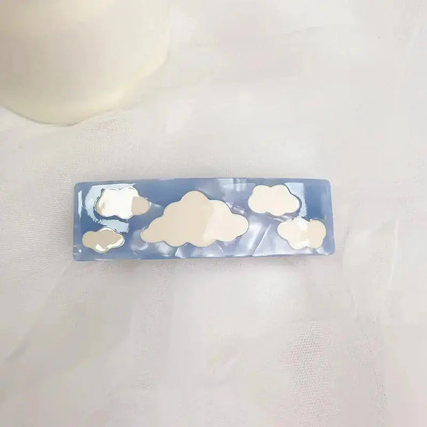 Wolken Haarspange Blau – 1 Stück Kawaii Accessoire