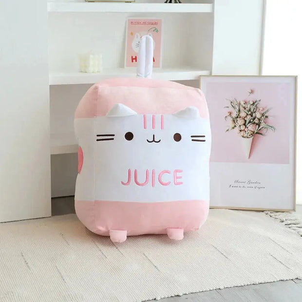 Kawaii Katzenmilchflasche Plüschtier – Weiches Kuscheltier