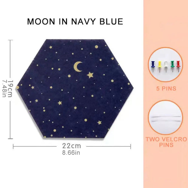 Filz Pinnwand Fliese Hexagonal Selbstklebend 1 Stk