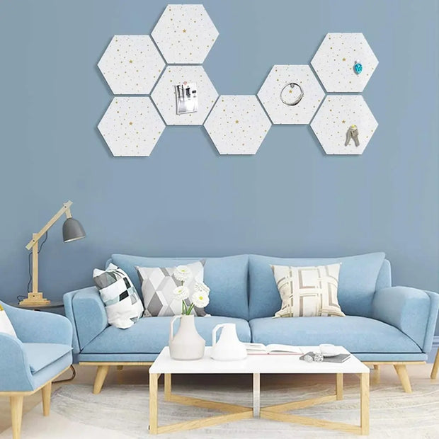 Filz Pinnwand Fliese Hexagonal Selbstklebend 1 Stk