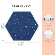 Filz Pinnwand Fliese Hexagonal Selbstklebend 1 Stk