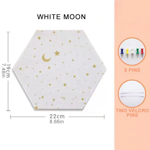 Filz Pinnwand Fliese Hexagonal Selbstklebend 1 Stk