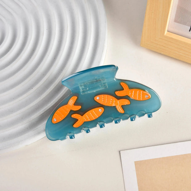 Goldfischglas Ästhetik Haarspange – 1 Stück