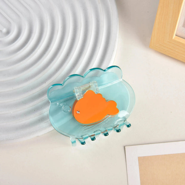 Goldfischglas Ästhetik Haarspange – 1 Stück