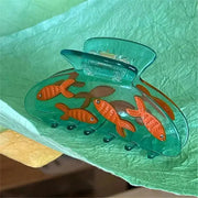 Goldfischglas Ästhetik Haarspange – 1 Stück