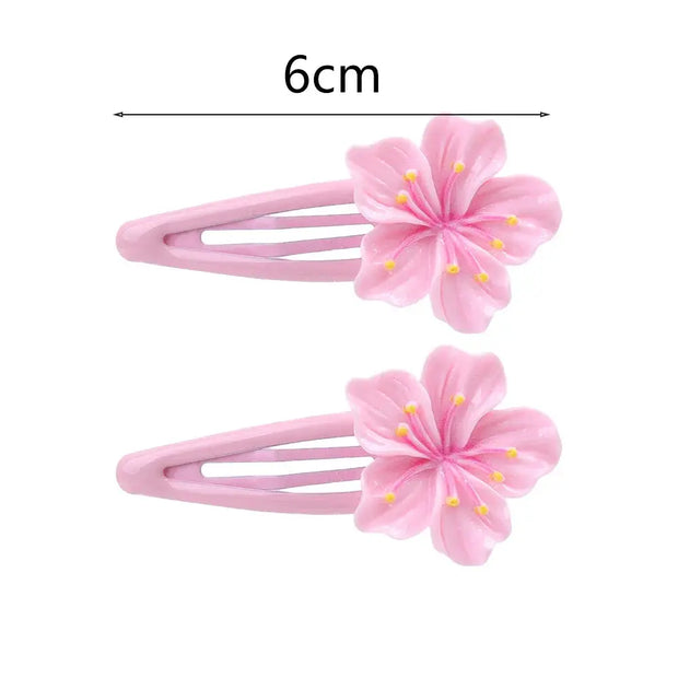 Kawaii Kirschblüte Haaraccessoires 2/5er Set – Süßes Rosa