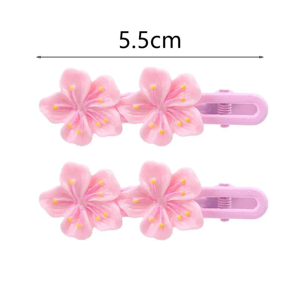 Kawaii Kirschblüte Haaraccessoires 2/5er Set – Süßes Rosa