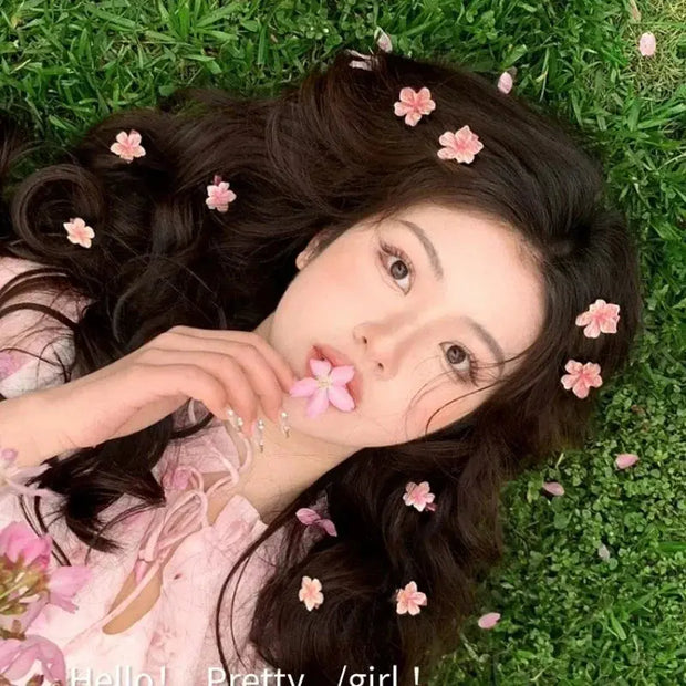 Kawaii Kirschblüte Haaraccessoires 2/5er Set – Süßes Rosa