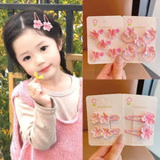 Kawaii Kirschblüte Haaraccessoires 2/5er Set – Süßes Rosa