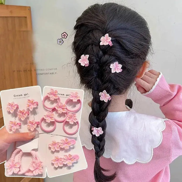 Kawaii Kirschblüte Haaraccessoires 2/5er Set – Süßes Rosa