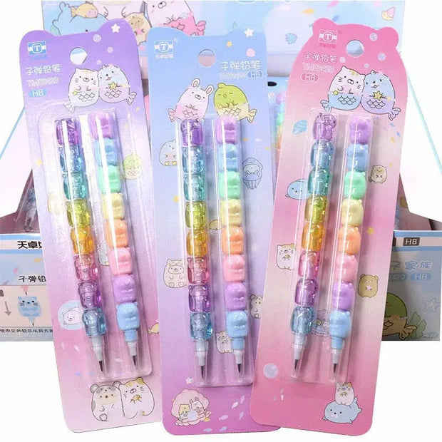 Kawaii Druckbleistifte 2er Set – HB Nicht-Spitzend