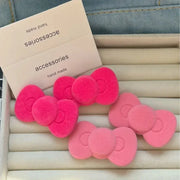 Kawaii Haarklammern Rosa Schleife & Stern 2er Set