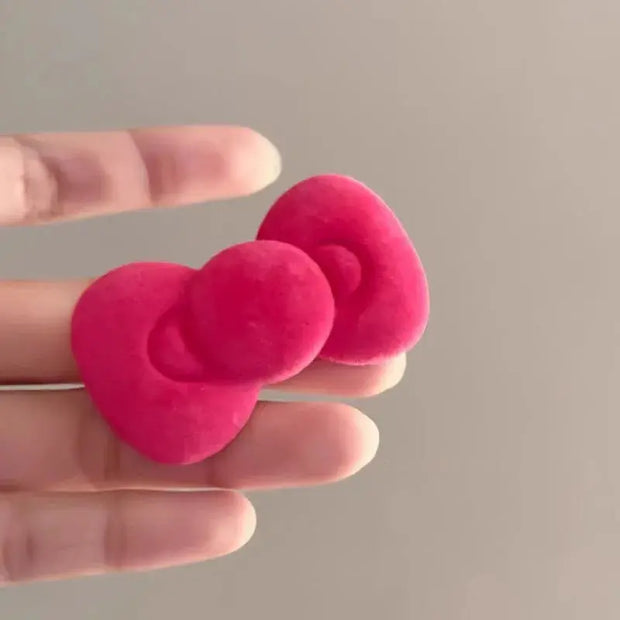 Kawaii Haarklammern Rosa Schleife & Stern 2er Set