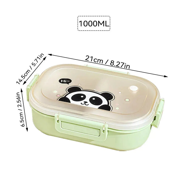 Bento Lunchbox 3-Fächer – Mikrowellengeeignetes Essensbehälter
