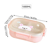 Bento Lunchbox 3-Fächer – Mikrowellengeeignetes Essensbehälter