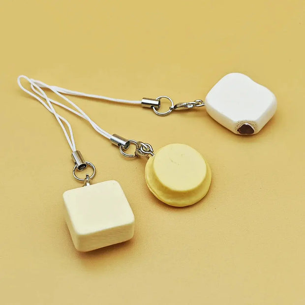 Kawaii Katzenbrot Handy-Anhänger Set 3-teilig