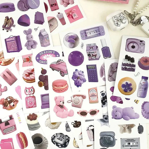 Kawaii Ästhetische Collage Stickerbuch 40 Stück Groß