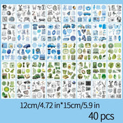 Kawaii Ästhetische Collage Stickerbuch 40 Stück Groß