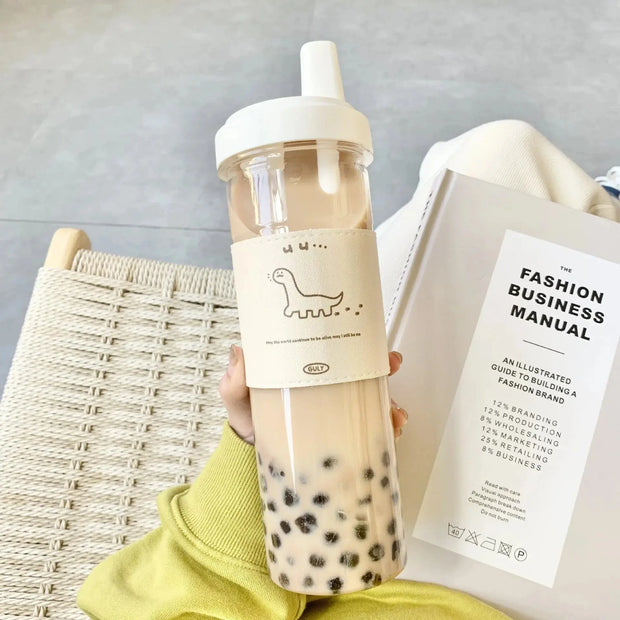 Boba Tee Flasche 500/850ML – Große Wiederverwendbare Plastikflasche