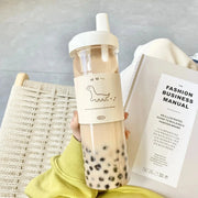 Boba Tee Flasche 500/850ML – Große Wiederverwendbare Plastikflasche