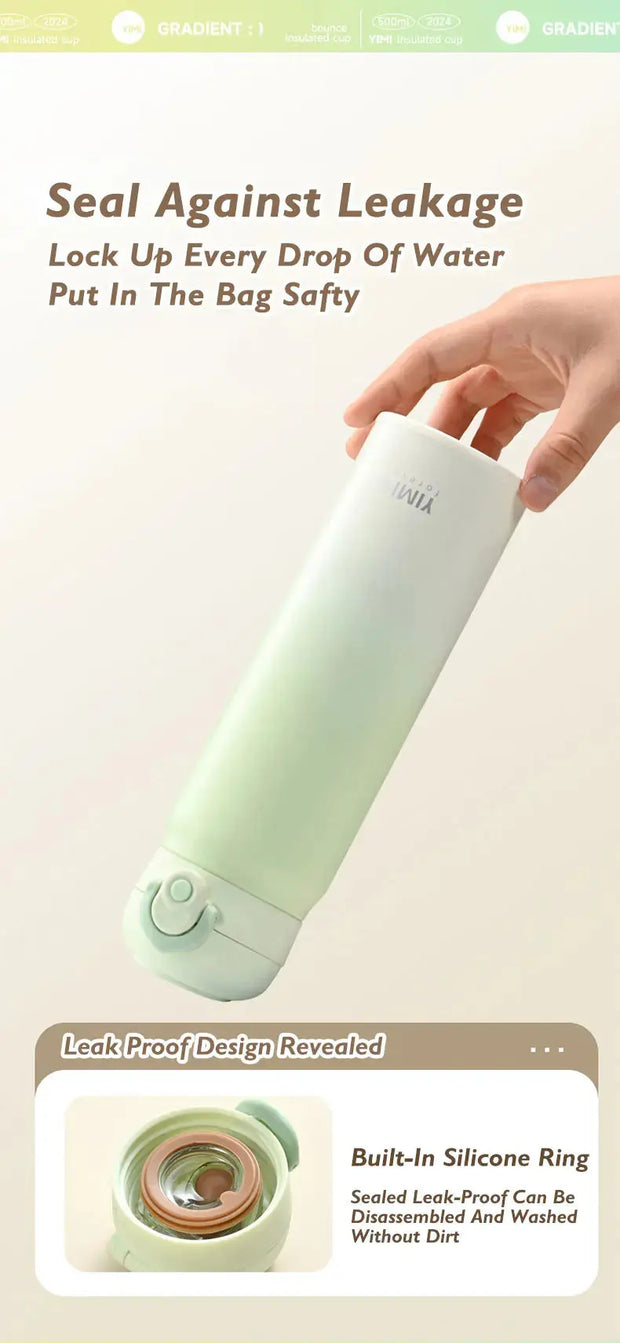 Gradient Edelstahl Thermosflasche 500ml – Farbverlauf Design