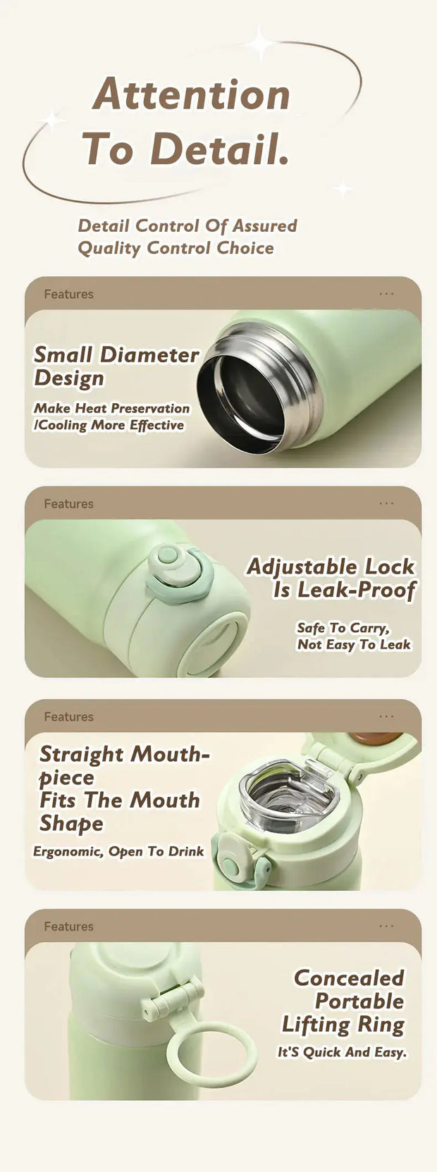 Gradient Edelstahl Thermosflasche 500ml – Farbverlauf Design