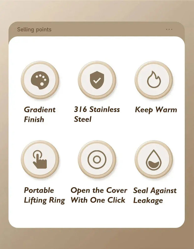 Gradient Edelstahl Thermosflasche 500ml – Farbverlauf Design