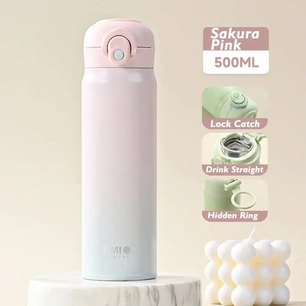 Gradient Edelstahl Thermosflasche 500ml – Farbverlauf Design