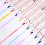 Kawaii Kyuto Textmarker Set 6-teilig – Weiche Farben