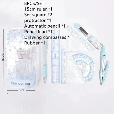 Sakura Schreibwaren Schulset 8-teilig – Kawaii Design