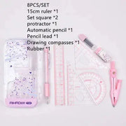 Sakura Schreibwaren Schulset 8-teilig – Kawaii Design