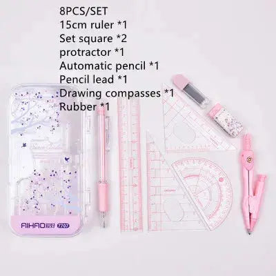 Sakura Schreibwaren Schulset 8-teilig – Kawaii Design