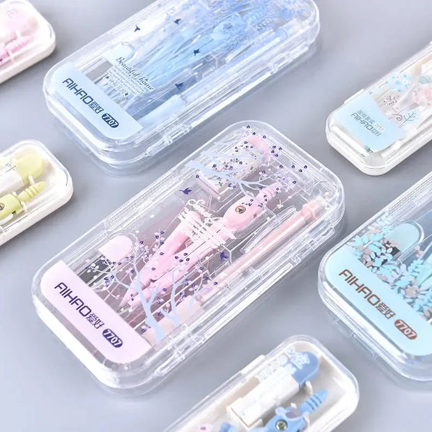 Sakura Schreibwaren Schulset 8-teilig – Kawaii Design