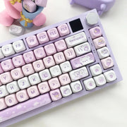 Kawaii Katzen Pastell KEYCAPS 95 Tasten – Kein Keyboard